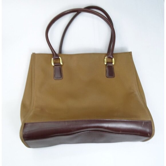 FLAWS- Diane Von Furstenberg‎ Large Tote Shoulder Bag DVF Brown Vintage - Picture 5 of 9